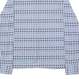 GRUPP TOP TEXTIL Womens Shirt Blue 90s Striped Long Sleeve UK 12