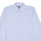 BOSS Slim Fit Mens Shirt Blue Long Sleeve L