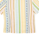 Womens Shirt Orange 90s Striped L