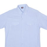 FAITH LACE Mens Plain Shirt Blue L