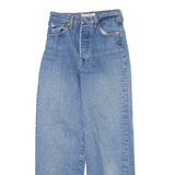 LEVI'S Ribcage Straight Big E Womens Jeans Blue Straight W22 L27