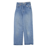 LEVI'S Ribcage Straight Big E Womens Jeans Blue Straight W22 L27