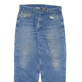 CARHARTT Blanket Lined Mens Jeans Blue Regular Straight W34 L28