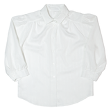 Womens Shirt White 90s Striped Long Sleeve M