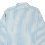 LINEA GATSBY Mens Shirt Blue 90s Striped Long Sleeve XXS