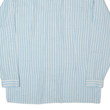 LINEA GATSBY Mens Shirt Blue 90s Striped Long Sleeve XXS