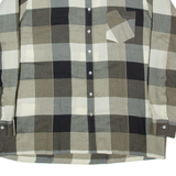 MARC THOMBARD Mens Shirt Grey Check Long Sleeve XL