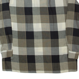 MARC THOMBARD Mens Shirt Grey Check Long Sleeve XL