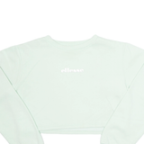 ELLESSE Cropped Womens Sweatshirt Green UK 10