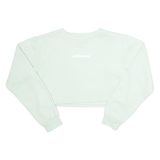 ELLESSE Cropped Womens Sweatshirt Green UK 10