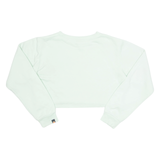 ELLESSE Cropped Womens Sweatshirt Green UK 10