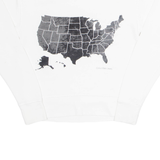 CALVIN KLEIN JEANS USA Womens Sweatshirt White S