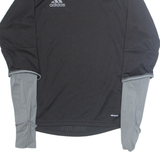 ADIDAS Training Mens Sweatshirt Black High Neck XS