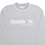 REEBOK Long Womens Sweatshirt Grey M