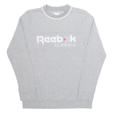 REEBOK Long Womens Sweatshirt Grey M