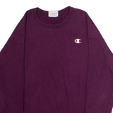 CHAMPION REVERSE WEAVE Mens Sweatshirt Purple Crew Neck S
