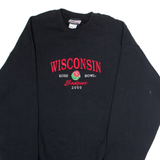 NCC APPAREL Wisconsin Badgers Rose Bowl 2000 Mens Sweatshirt Black USA L