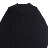 CARHARTT Force Mens Sweatshirt Black 1/4 Zip L