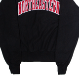 CHAMPION REVERSE WEAVE Northeastern Mens Sweatshirt Black Crew Neck USA S
