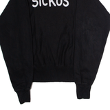 CHAMPION Sickos The Onion Mens Sweatshirt Black Crew Neck S