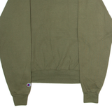 CHAMPION Santa Clara University Mens Sweatshirt Green Crew Neck USA S
