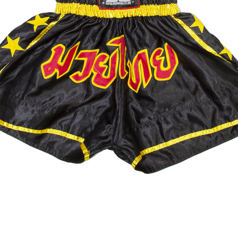 DUO GEAR Boxing Mens Sports Shorts Black S W10