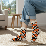 Anyfootwear Women’s Christmas Cotton Socks 5 Pairs – Mixed Colour Random Pattern Fashion Crew Socks Size 5–11