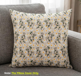 Anypillow Cream Daisy Embroidered Pillowcase Decorative Cushion Cover