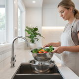 Anygleam Silver Stainless Steel Food Slicer – Multi-Function Kitchen Tool for Effortless Fruit & Vegetable Prep
