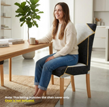 Anyseat Black Pattern Print Elastic Chair Cover – Plain Dining Slipcover & Home Décor