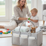 Anysort Mommy Diaper Bag Light Grey Organizer Multifunctional Newborn Things Nursery Stackers and Caddies Pouch Large Storage