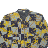 Womens Jacket Grey 90s Crazy Pattern L