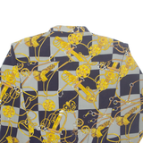 Womens Jacket Grey 90s Crazy Pattern L