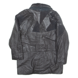 WINLIT Womens Aviator Jacket Black Leather L
