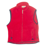 WOOLRICH Womens Fleece Gilet Red L