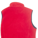 WOOLRICH Womens Fleece Gilet Red L