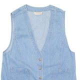 STAMPEDE Womens Denim Waistcoat Blue M