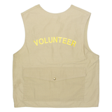 Oregon State Parks Mens Workwear Gilet Beige USA M