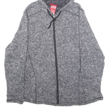 DICKIES Mens Fleece Jacket Grey Hooded M