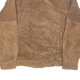 PIERRE CARDIN Mens Lined Jacket Brown Leather L