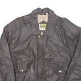 PHASE Mens Lined Jacket Black Leather XL