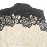 COUNTRY CLOTHING Womens Jacket Cream Wool Colourblock M