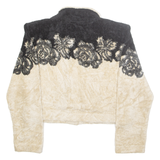 COUNTRY CLOTHING Womens Jacket Cream Wool Colourblock M