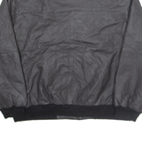 COUGAR Mens Lined Jacket Black Leather XL