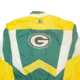 STARTER Green Bay Packers Mens Track Jacket Green Nylon USA Colourblock 2XL
