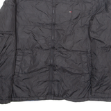NAUTICA Mens Puffer Coat Black Nylon 2XL