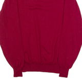 CALVIN KLEIN Mens Jumper Red Tight Knit Wool M