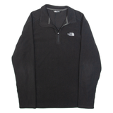 THE NORTH FACE Mens Fleece Black 1/4 Zip Tight Knit M