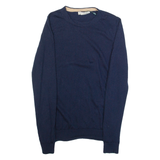 HOBBS LONDON Womens Jumper Blue Tight Knit Wool M