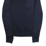 TED BAKER Mens Jumper Blue Tight Knit XL